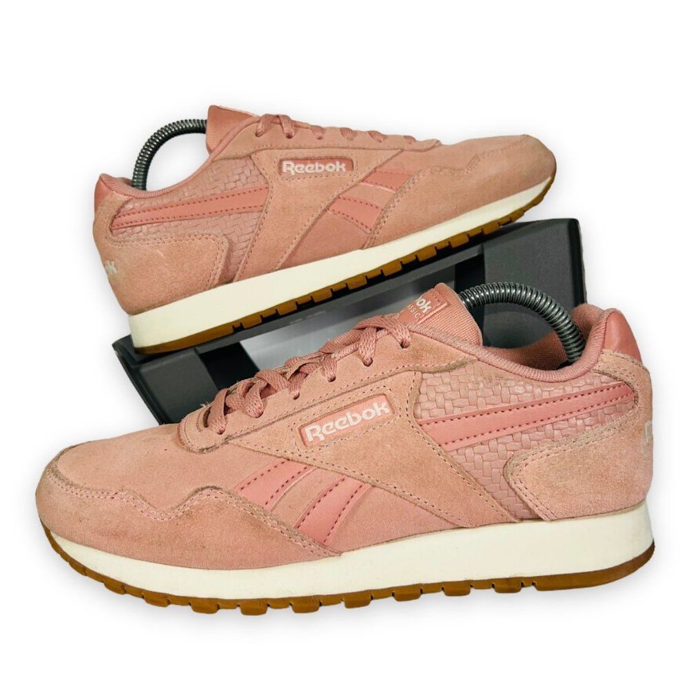 Reebok Classic Harman Run Suede Pink / White DV4883 Women's 6.5